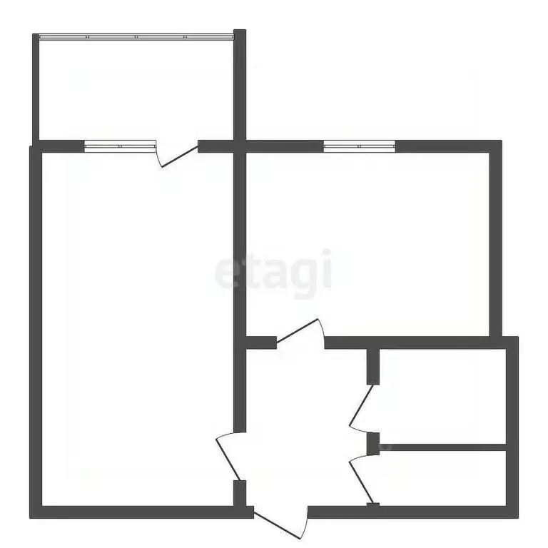 1-к кв. Воронежская область, Семилуки ул. Чапаева, 29к3 (42.0 м) - Фото 1