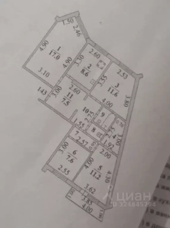 4-к кв. Липецкая область, Липецк Индустриальная ул., 2 (74.0 м) - Фото 1