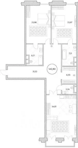 3-к кв. Москва Софийская наб., 34 (140.0 м) - Фото 1