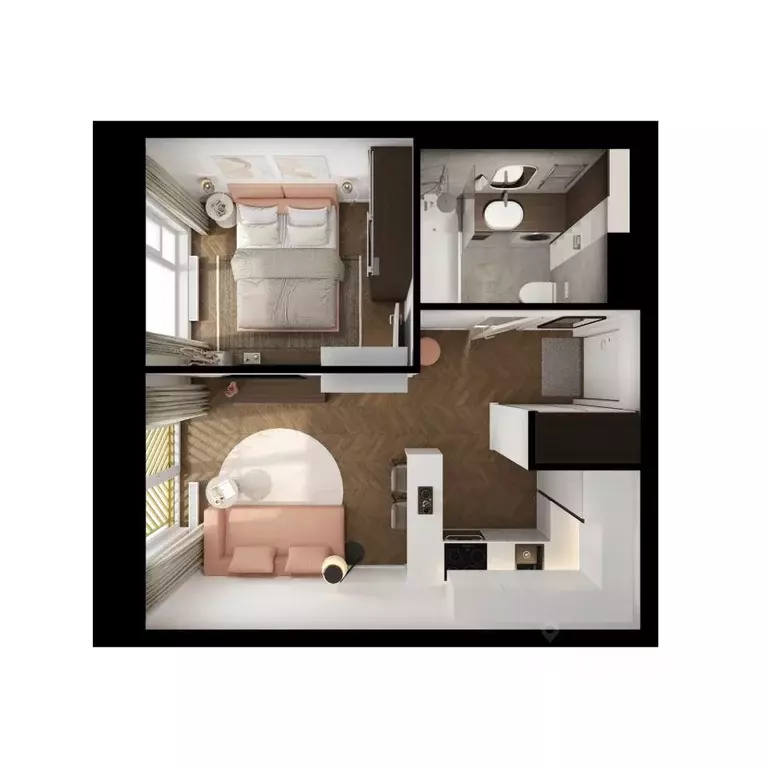 1-к кв. Бурятия, Улан-Удэ ул. Шмидта, 37А (31.46 м) - Фото 1