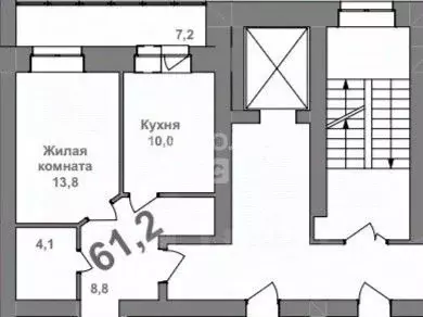 2-к кв. Амурская область, Благовещенск Высокая ул., 130 (60.4 м) - Фото 2