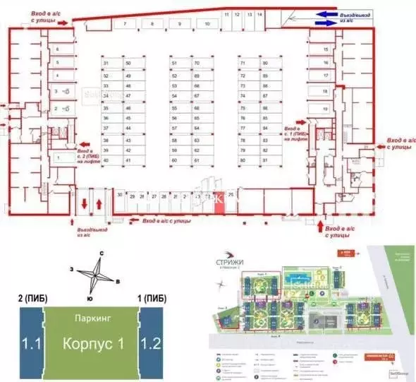 Гараж в Санкт-Петербург Фарфоровская ул., 7к2 (13 м) - Фото 1