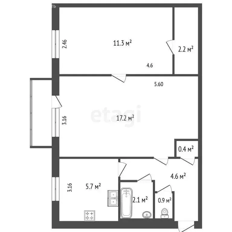 2-комнатная квартира: Санкт-Петербург, проспект Металлистов, 21к2 ... - Фото 0