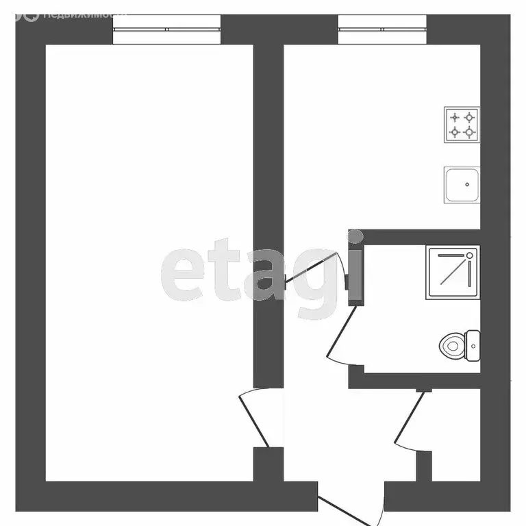 1-комнатная квартира: Тверь, улица Ерофеева, 14 (31 м) - Фото 0