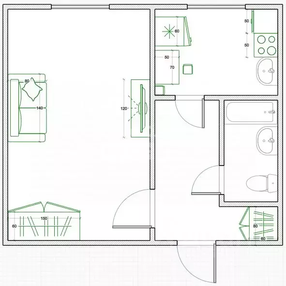 1-к кв. Омская область, Омск ул. 9-я Линия, 46 (30.0 м) - Фото 1