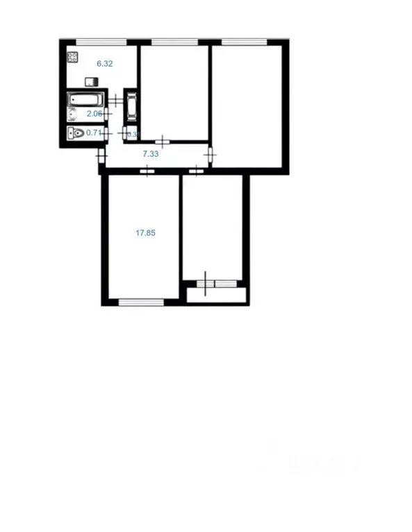 Комната Санкт-Петербург ул. Генерала Симоняка, 15 (17.9 м) - Фото 2