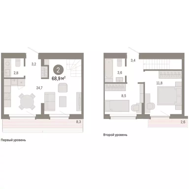 2-комнатная квартира: Екатеринбург, микрорайон Академический, 19-й ... - Фото 1