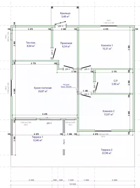 Коттедж в Вологодская область, д. Сестрилка  (95 м) - Фото 2