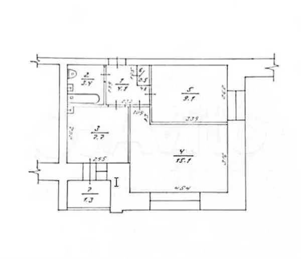 2-к. квартира, 39,9 м, 3/9 эт. - Фото 0