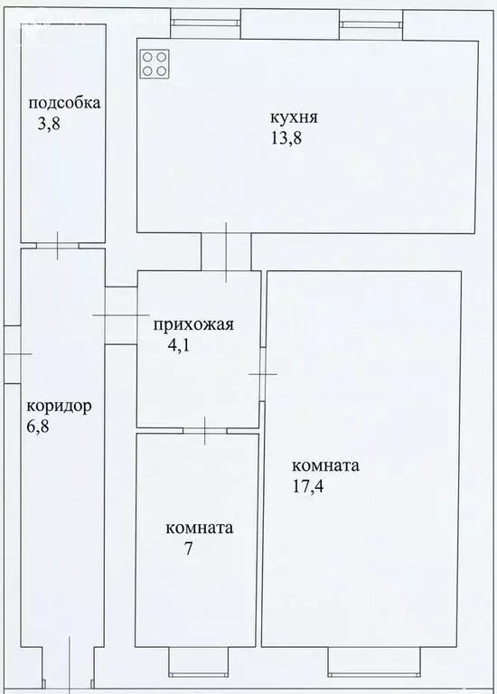 Дом в село Льгово, улица 3-я Линия, 26 (54 м) - Фото 1