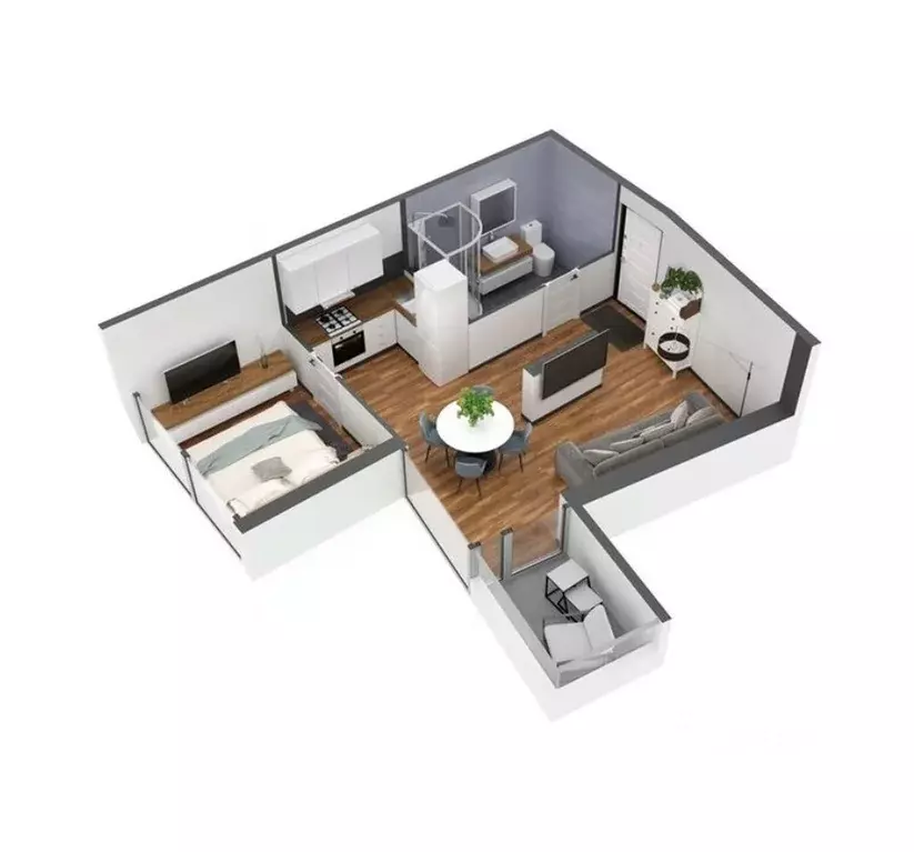 2-к кв. Крым, Ялта ул. Дражинского, 53 (61.8 м) - Фото 1