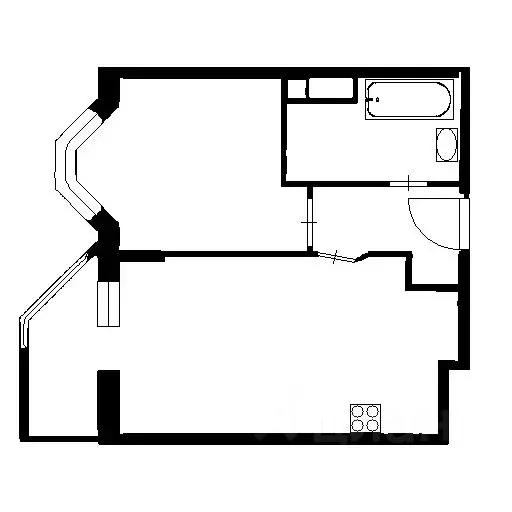 1-к кв. Санкт-Петербург ул. Летчика Лихолетова, 14к3 (36.0 м) - Фото 2