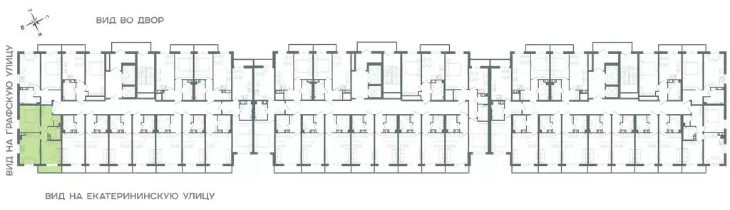 2-комнатная квартира: Мурино, Екатерининская улица, 11 (42.3 м) - Фото 1