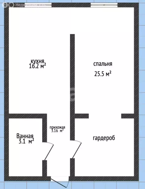 1-комнатная квартира: Махачкала, Газпромная улица, 15к7 (50 м) - Фото 1