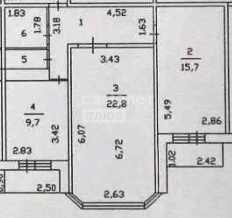 2-к кв. Иркутская область, Иркутск ул. Баумана, 219/3 (66.7 м) - Фото 1