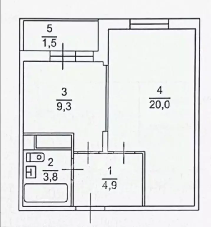 1-к кв. московская область, мытищи ул. комарова, 2к3 (38.1 м) - Фото 1