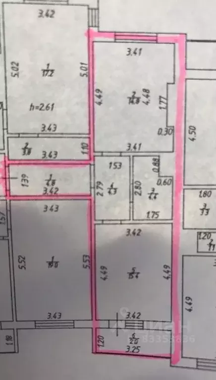 2-к кв. Татарстан, Казань ул. Натана Рахлина, 13 (43.7 м) - Фото 2