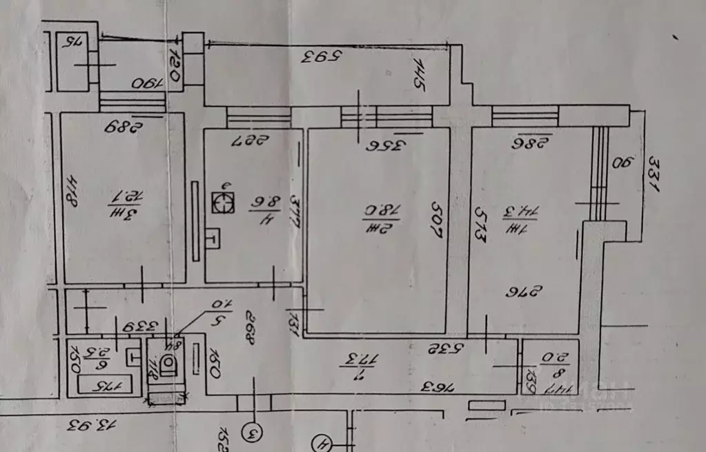 3-к кв. Калининградская область, Калининград ул. 9 Апреля (75.8 м) - Фото 2
