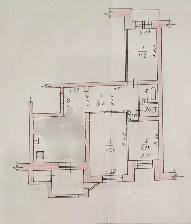 3-к кв. Татарстан, Казань ул. Фатыха Амирхана, 17 (79.8 м) - Фото 1