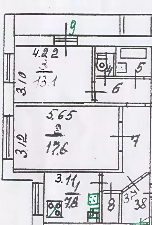 2-к кв. Челябинская область, Челябинск Трудовая ул., 20 (53.1 м) - Фото 2