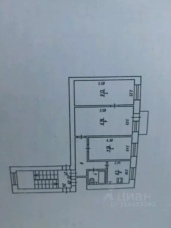 3-к кв. Калужская область, Калуга ул. Никитина, 95 (55.0 м) - Фото 0