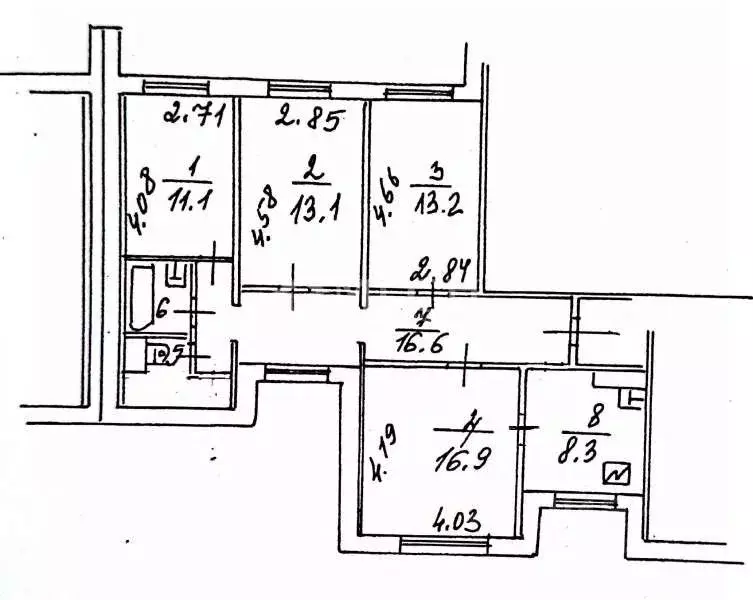 4-к кв. Москва Люблинская ул., 157 (85.1 м) - Фото 0