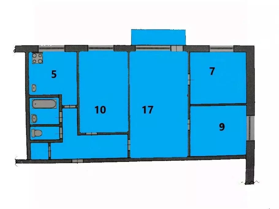 4-к кв. Красноярский край, Красноярск Зеленая Роща мкр, ул. Воронова, ... - Фото 1