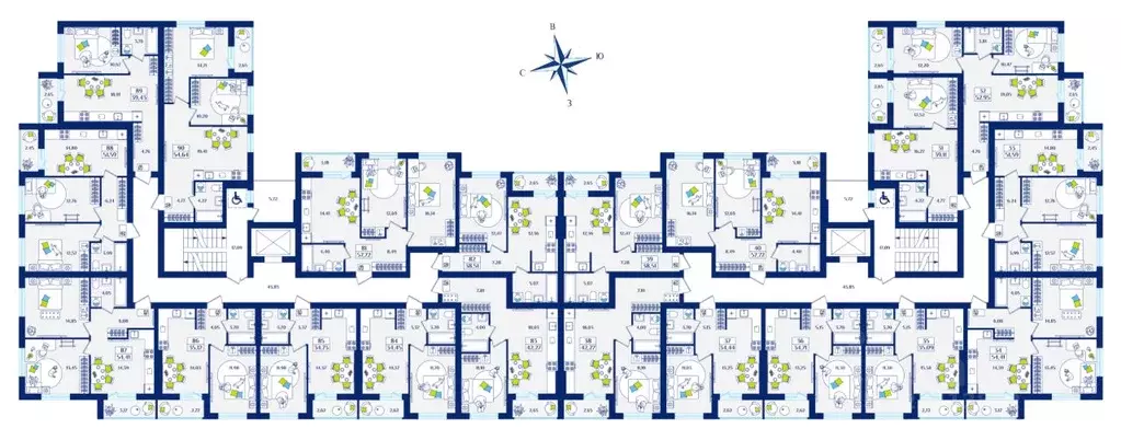 1-к кв. Калининградская область, Зеленоградск  (34.45 м) - Фото 2