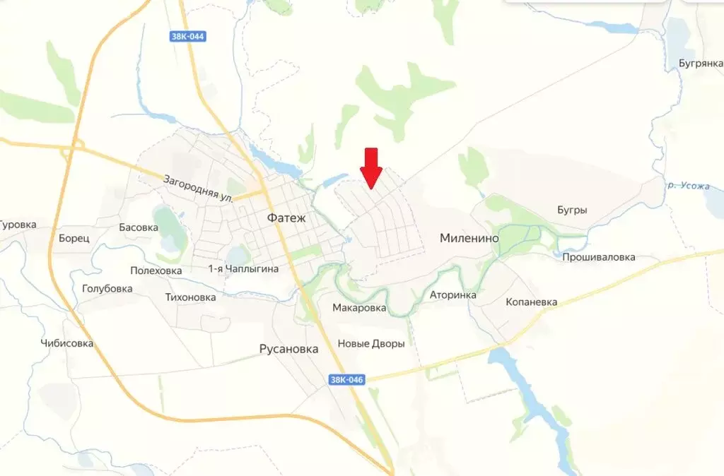 Участок в Фатеж, улица Есенина (15 м) - Фото 1