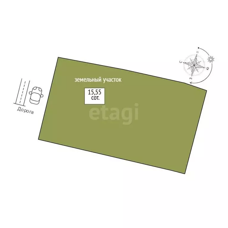 Участок в Нижний Тагил, Партизанская улица (15.55 м) - Фото 1