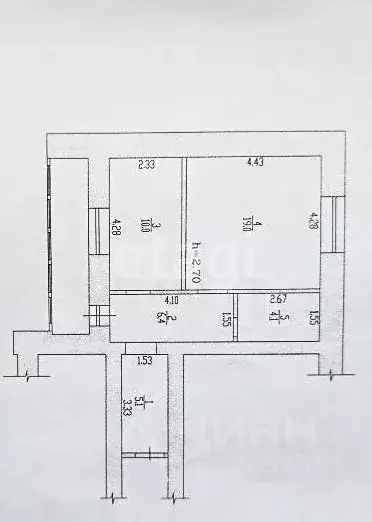 1-к кв. Алтайский край, Барнаул ул. Малахова, 79Ак2 (44.6 м) - Фото 2
