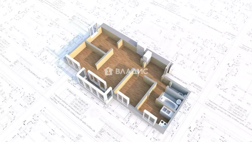 4-к кв. Иркутская область, Ангарск 9-й мкр, 86 (61.0 м) - Фото 2