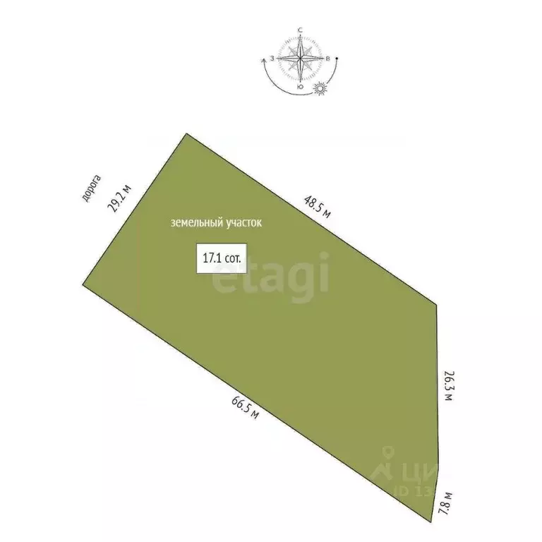 Участок в Вологодская область, д. Порошино  (17.11 сот.) - Фото 2