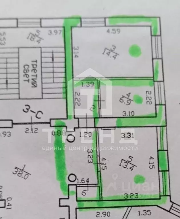 6-к кв. Санкт-Петербург Мгинская ул., 1/2 (325.2 м) - Фото 2