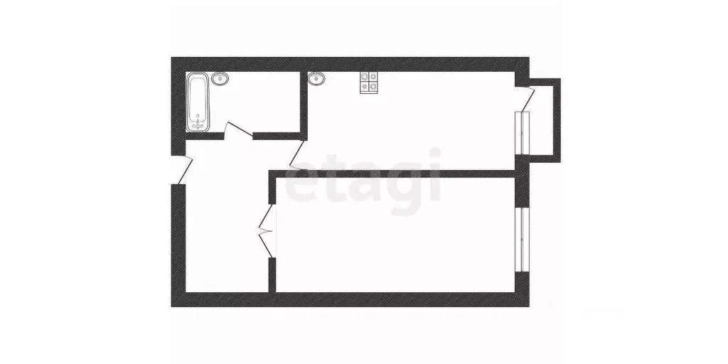 1-к кв. Смоленская область, Смоленск Южный мкр, 25Б (42.5 м) - Фото 1