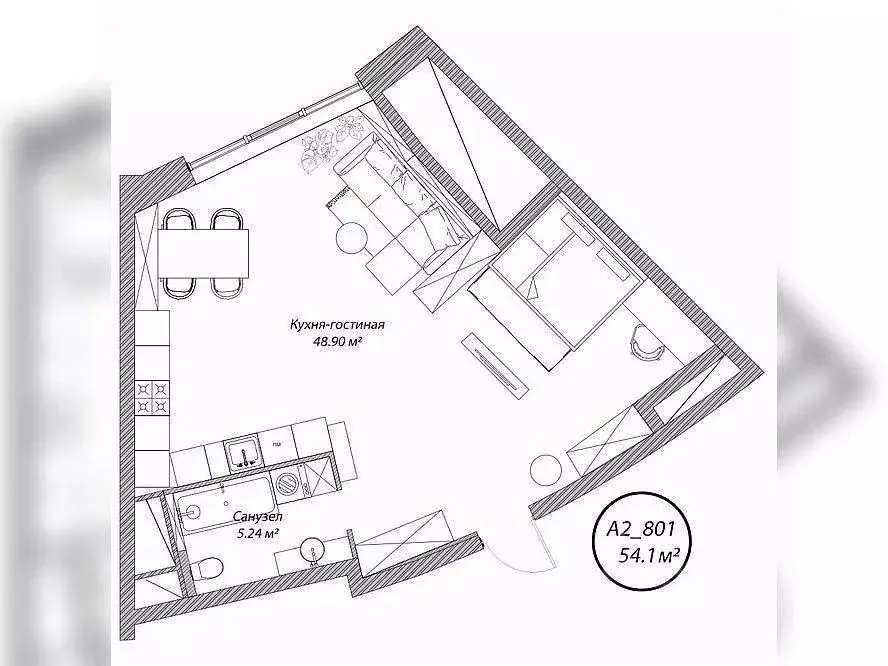 1-к кв. Москва 5-я Мякининская ул., 20 (54.1 м) - Фото 0