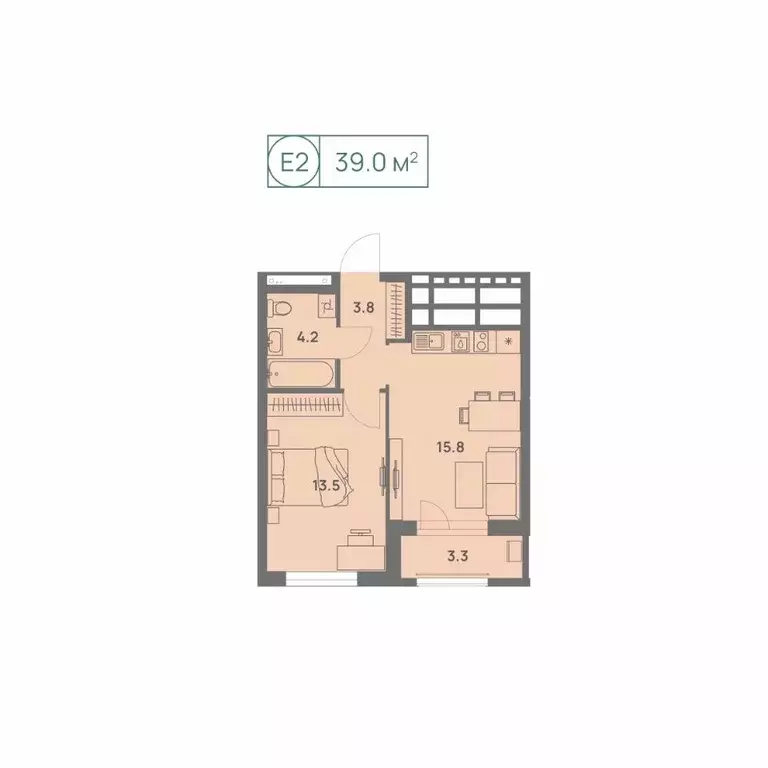 2-к кв. Пермский край, Пермь Трамвайная ул., 27 (39.0 м) - Фото 1