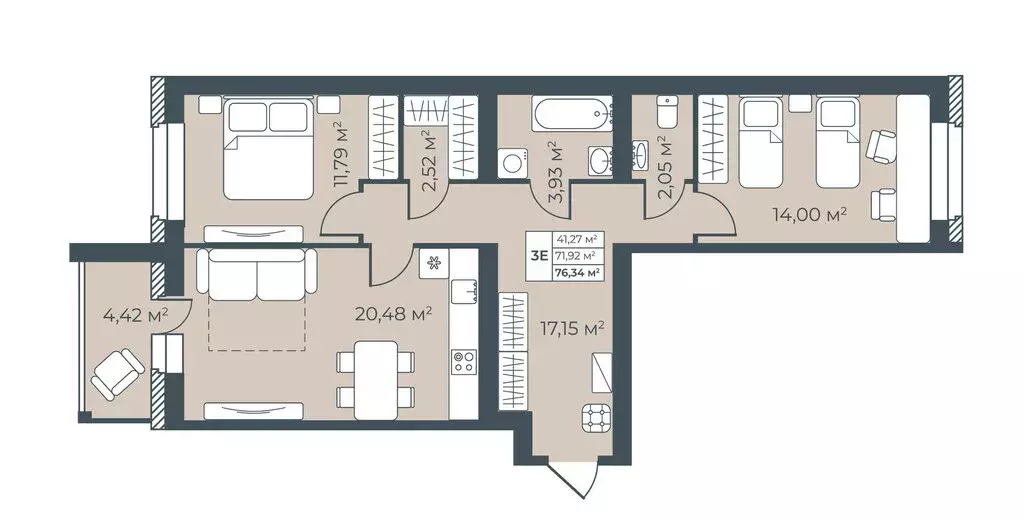 3-комнатная квартира: Павловск, улица Свободы, 25к2 (76.34 м) - Фото 1