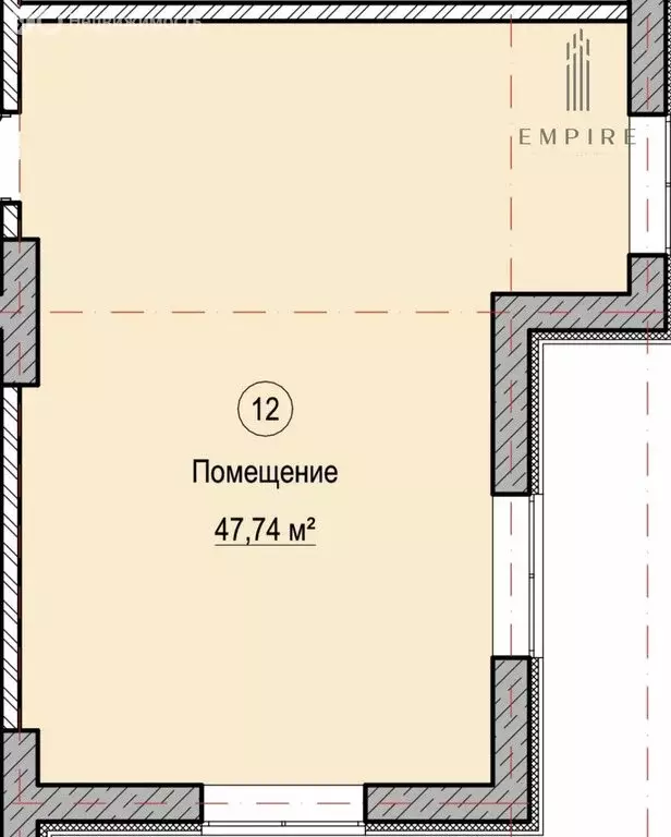 Офис (47.74 м) - Фото 1
