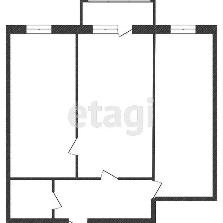 2-комнатная квартира: Воронеж, улица Старых Большевиков, 90 (50 м) - Фото 1