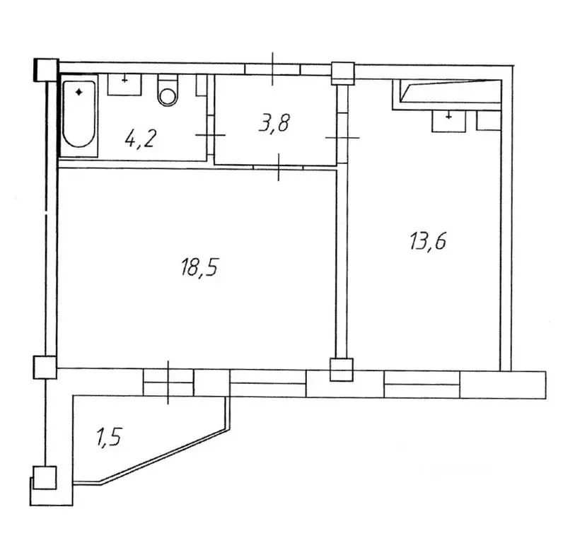 1-к кв. красноярский край, красноярск соколовская ул, 80а (40.1 м) - Фото 1