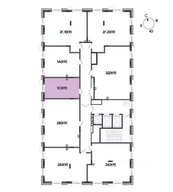 Студия Татарстан, Казань Вознесенский Квартал жилой комплекс (25.97 м) - Фото 2