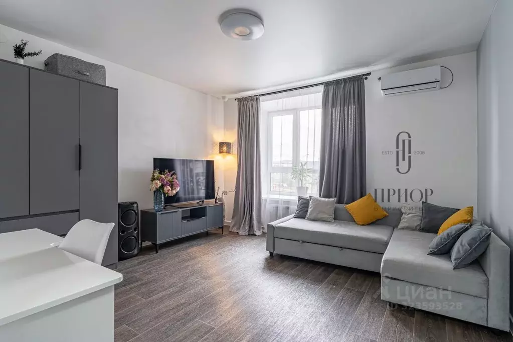 1-к кв. Татарстан, Казань ул. 2-я Старо-Аракчинская, 41Д (37.9 м) - Фото 1