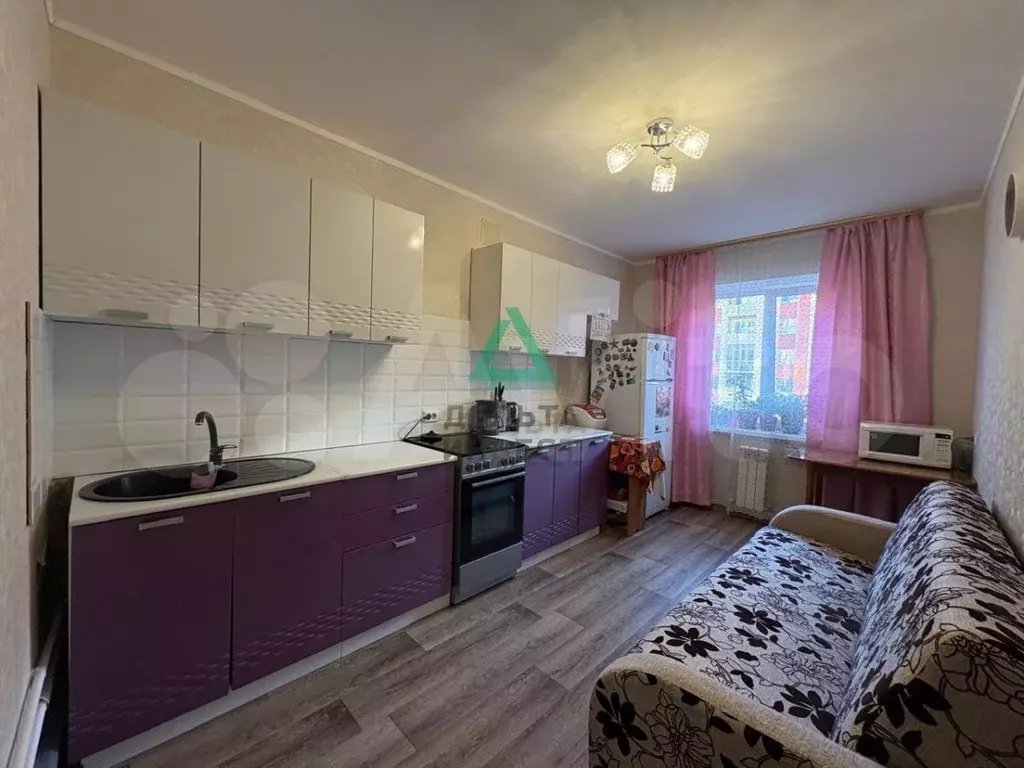 1-к. квартира, 38,8 м, 1/9 эт. - Фото 0