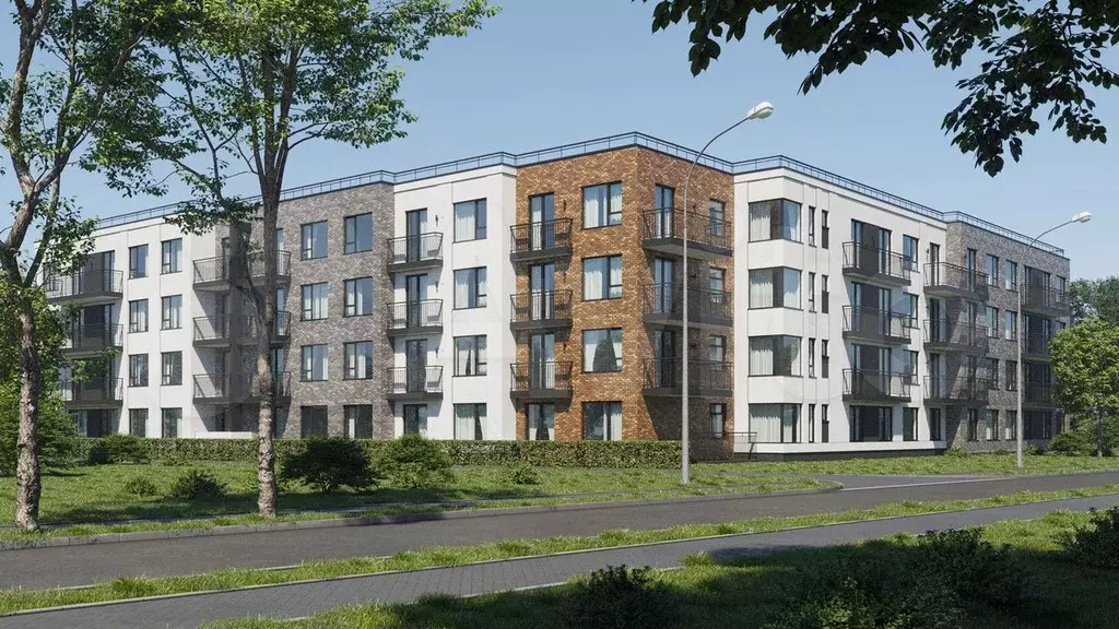 1-к. квартира, 39,5 м, 2/4 эт. - Фото 1