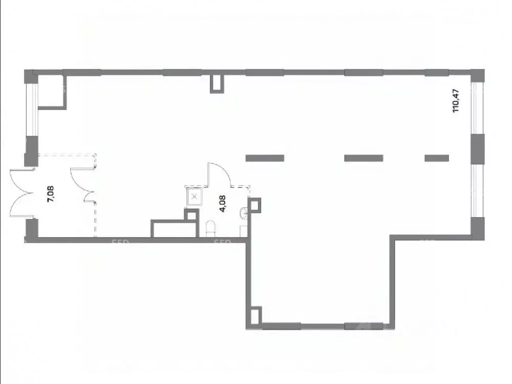 Торговая площадь в Москва Аквилон Бисайд 2.0 жилой комплекс (122 м) - Фото 2