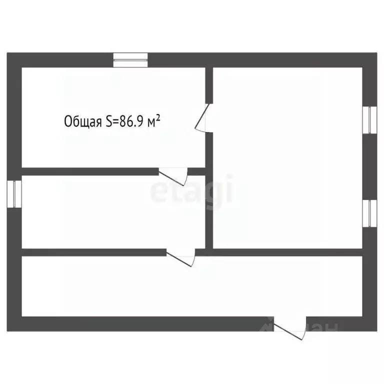 Дом в Кемеровская область, Юрга Коммунистическая ул., 46 (87 м) - Фото 1