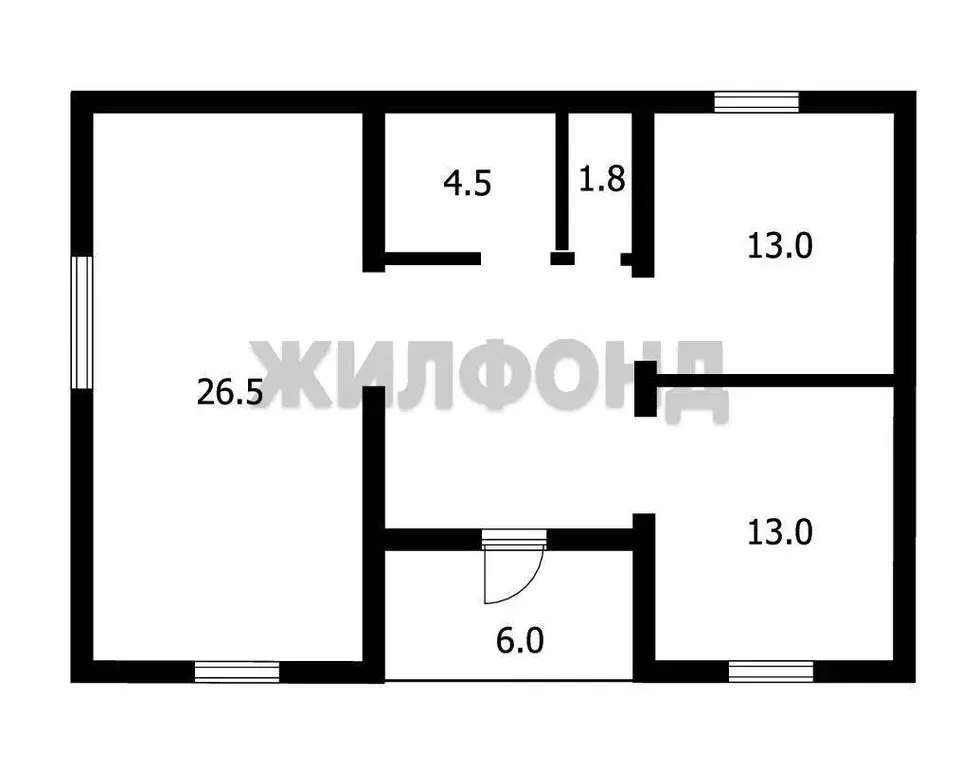 Дом, 96 м - Фото 1