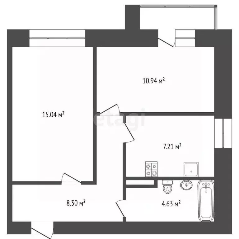 2-к кв. Челябинская область, Челябинск ул. Профессора Благих, 65 ... - Фото 1