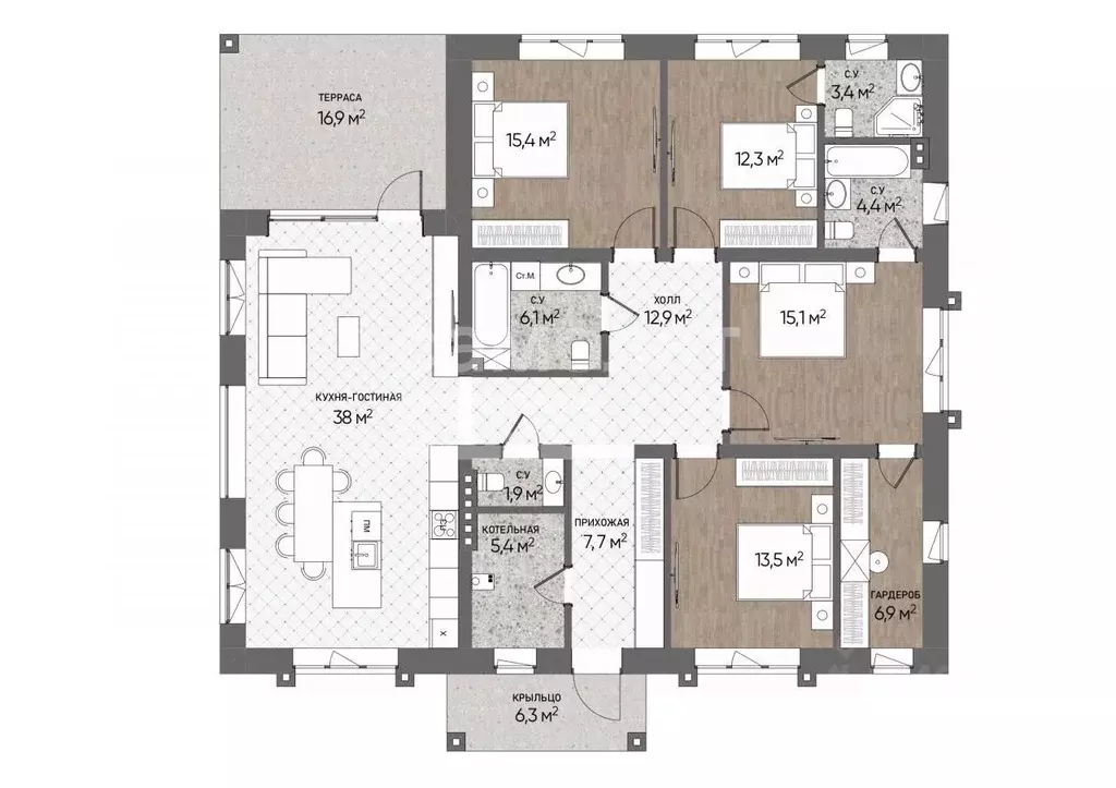 Коттедж в Москва № 92 кв-л,  (167 м) - Фото 2